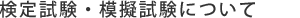 検定試験・模擬試験について